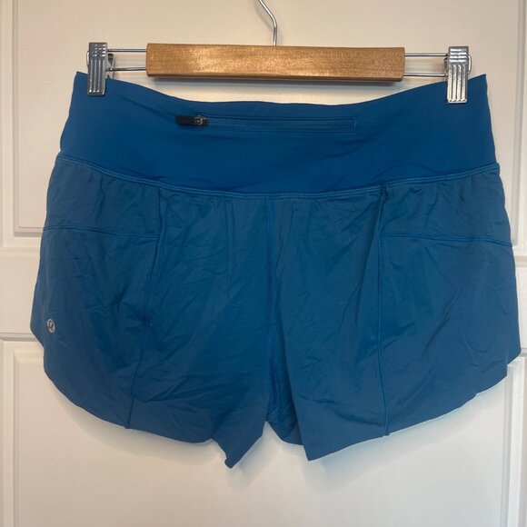 Lululemon Chase Me Short Women's Size 6 Whirlpool Blue 2.5" Running Athletic FLA - Picture 6 of 14